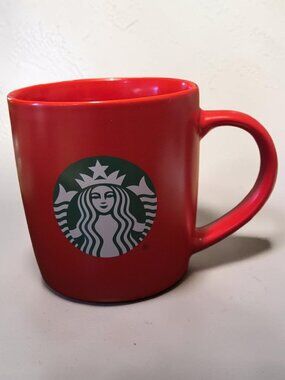 Starbucks Solid Red with Green & White Logo 11oz Mug 2025